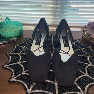 90’s Stuart Weitzman square toe nylon heels